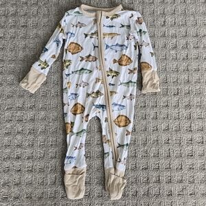 Kids Fish Print One Piece Convertible Zippy Sleepee